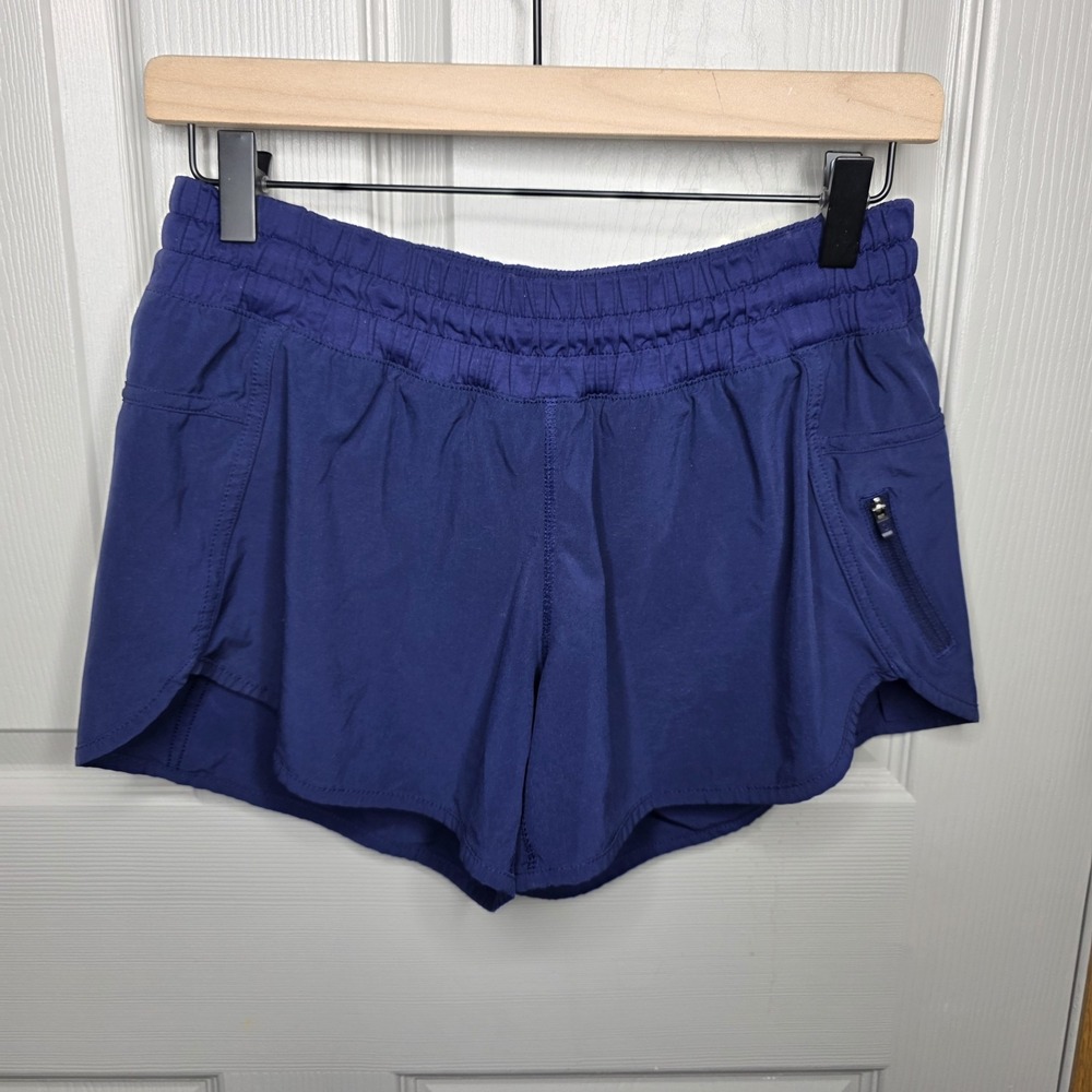 Lululemon Hotty Hot Short II Larkspur Purple Sz 8 Running Athletic Wild Indigo